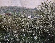 Vetheuil,Les Pruniers en Fleurs Claude Monet